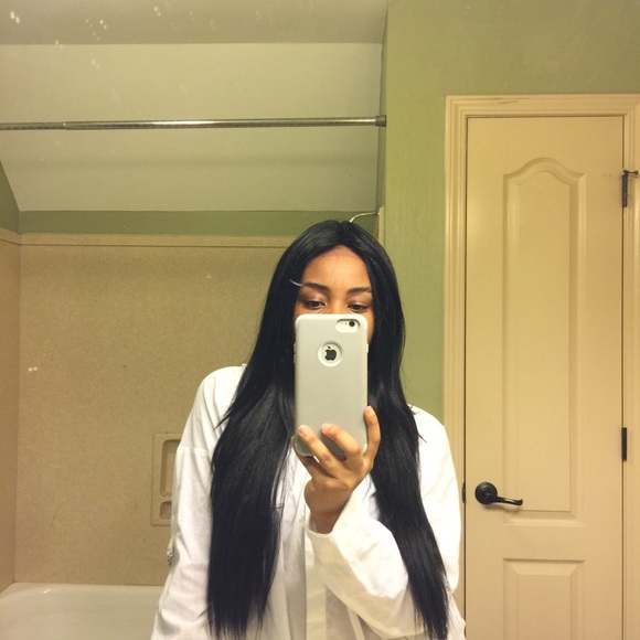 Lace Front Wig Synthetic Straight Long - Picture 2 of 4